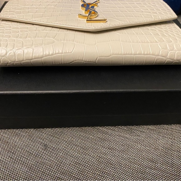 Ysl flap chain with remov cocco print Monet/new Jolie crema soft/crema s. - Picture 9 of 10